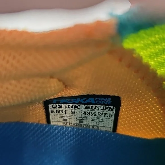 Hoka Womens Sneakers - Teal and Lime - Picture 5 of 6